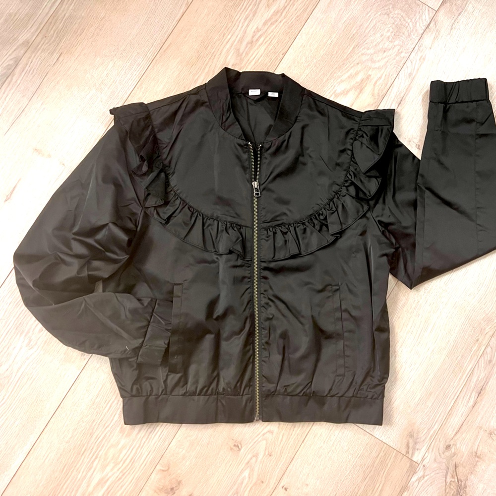 Satin Ruffled Jacket